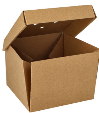 PAPSTAR Burgerbox 'pure' opvouwbaar, maat: 130 x 130 x 100 mm