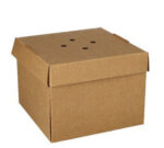 PAPSTAR Burgerbox 'pure' opvouwbaar, maat: 130 x 130 x 100 mm