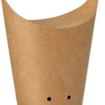 PAPSTAR patat friet bakje, bruin, klein