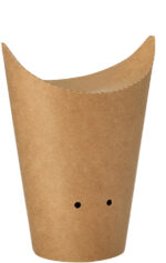 PAPSTAR patat friet bakje, bruin, klein