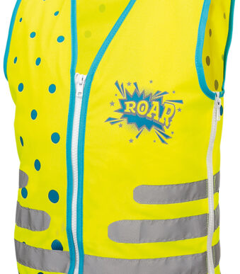 ROTH veiligheidsvest voor kinderen ReflActions 'Roar', geel
