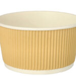 PAPSTAR soepbeker 'pure' Ripple Wall, 720 ml, beige