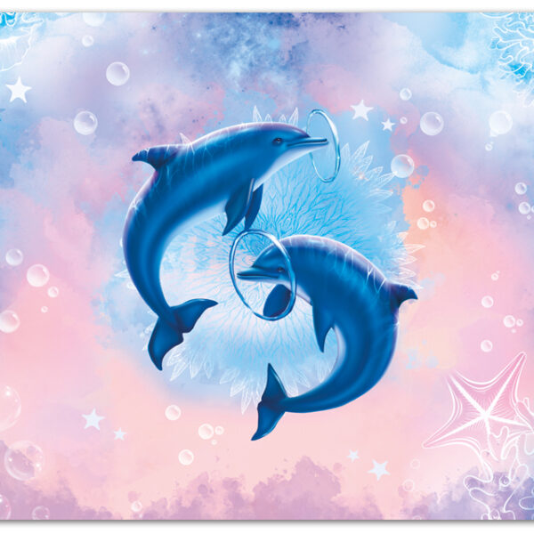 ROTH schrijfonderlegger 'Dolfijn', kunstleer