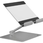 DURABLE tablet standaard RISE, metallic zilver