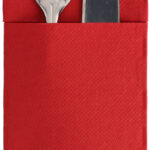 PAPSTAR servet-mapje / bestekmapje 'ROYAL Collection', bordeaux