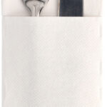 PAPSTAR servet-mapje / bestekmapje 'ROYAL Collection', wit