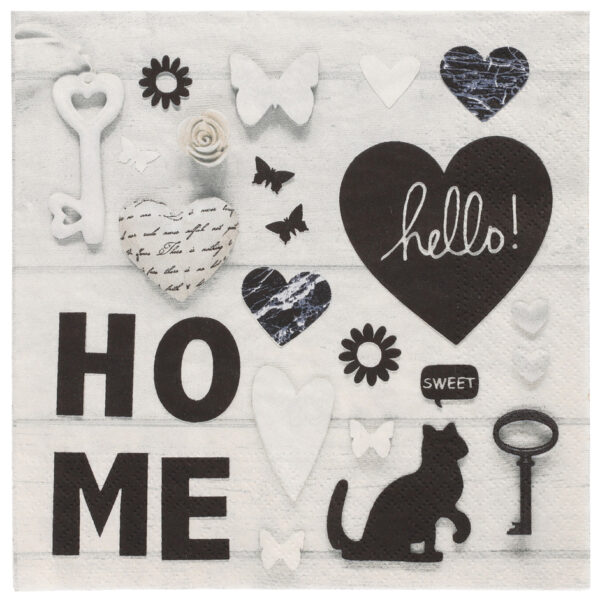 PAPSTAR motief-servetten 'Home', 330 x 330 mm