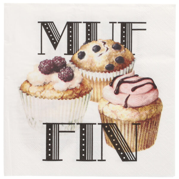 PAPSTAR motief-servetten 'Muffin', 330 x 330 mm