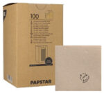 PAPSTAR cocktail-servetten 'PUNTO', 200 x 200 mm, naturel