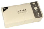 PAPSTAR cocktailservetten, 240 x 240 mm, 3-laags, creme