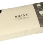 PAPSTAR cocktailservetten, 240 x 240 mm, 3-laags, creme