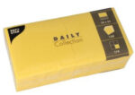 PAPSTAR cocktailservetten, 240 x 240 mm, 3-laags, geel