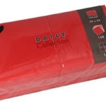 PAPSTAR cocktailservetten, 240 x 240 mm, 3-laags, rood