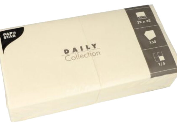 PAPSTAR lunch-servetten, 320 x 320 mm, 3-laags, champagner