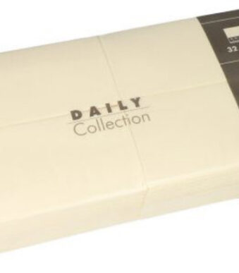 PAPSTAR bistro-servetten, 320 x 320 mm, 3-laags, creme