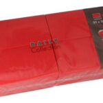 PAPSTAR bistroservetten, 320 x 320 mm, 3-laags, rood