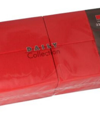 PAPSTAR bistroservetten, 320 x 320 mm, 3-laags, rood