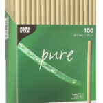 PAPSTAR rieten rietjes 'pure', 200 mm, naturel