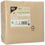 PAPSTAR lunchservetten, 330 x 330 mm, 3-laags, naturel