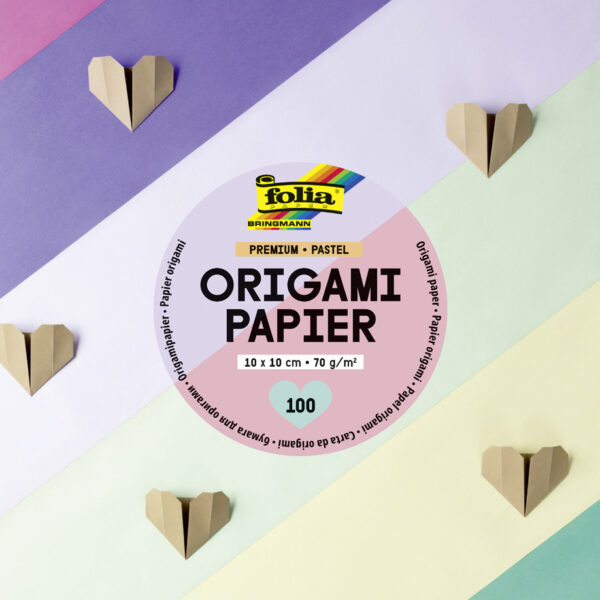 folia origami-vouwbladen PREMIUM PASTEL, 100 x 100 mm, 100 vel