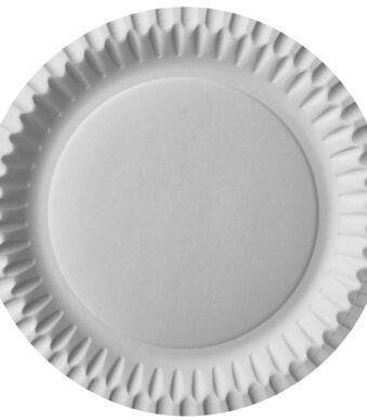 STARPAK kartonnen bord, rond, diameter: 230 mm, wit, 100 stuks