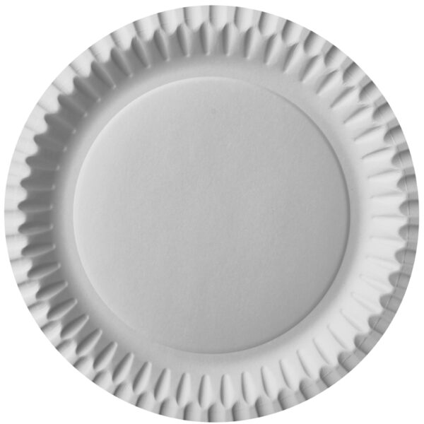 STARPAK kartonnen bord, rond, diameter: 230 mm, wit, 100 stuks