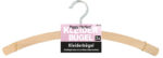 Peggy Perfect houten kledinghanger zonder broeklat, naturel, 2 stuks