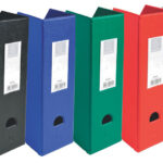 EXACOMPTA Tijdschriftencassette, DIN A4, karton, 100 mm, blauw