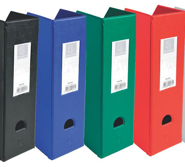 EXACOMPTA Tijdschriftencassette, DIN A4, karton, 100 mm, blauw
