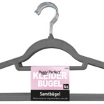 Peggy Perfect kledinghanger 'Fluwelen hanger' met broeklat, 6 stuks