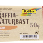 folia raffia natuurbast, 50 g, zalm