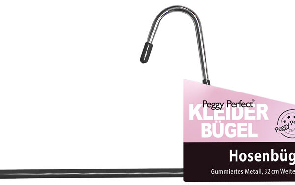 Peggy Perfect metalen kledinghanger/broekbeugel