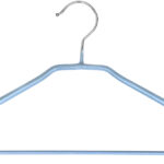 Peggy Perfect metalen kledinghanger met broekenlat, gerubberd, grijs