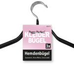 Peggy Perfect metalen kledinghanger zonder broeklat, 3 stuks