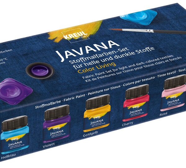 KREUL textielverf JAVANA, Color Living Set, 6 x 20 ml