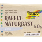 folia raffia natuurbast, 50 g, grijs