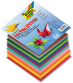 folia Origami-vouwbladen, 100 x 100 mm, kleuren assorti, 96 vel