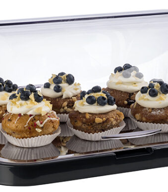 APS serveervitrine, zwart