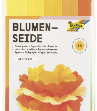 folia zijdepapier / vloeipapier, (B)500 x (H)700 mm, 20 g/m2, Mix geel