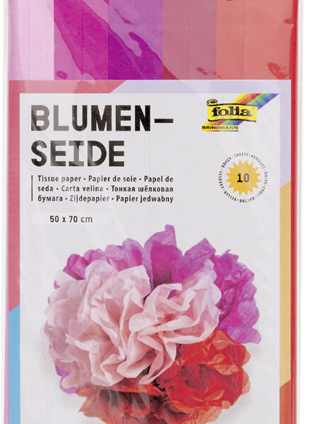 folia zijdepapier / vloeipapier, (B)500 x (H)700 mm, 20 g/m2, Mix rood