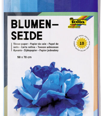 folia zijdepapier / vloeipapier, (B)500 x (H)700 mm, 20 g/m2, Mix blauw