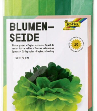 folia zijdepapier / vloeipapier, (B)500 x (H)700 mm, 20 g/m2, Mix groen