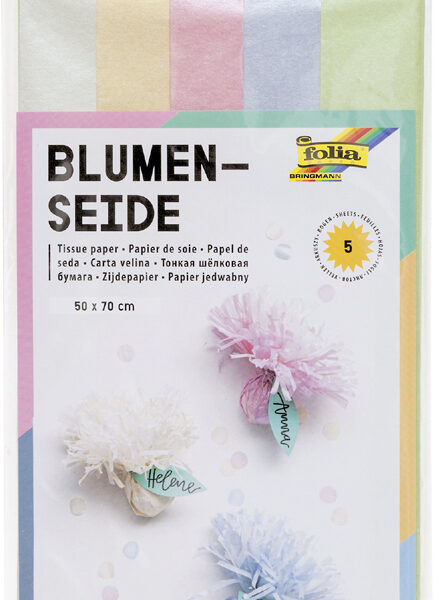 folia zijdepapier IRISEREND, 500 x 700 mm, kleuren assorti
