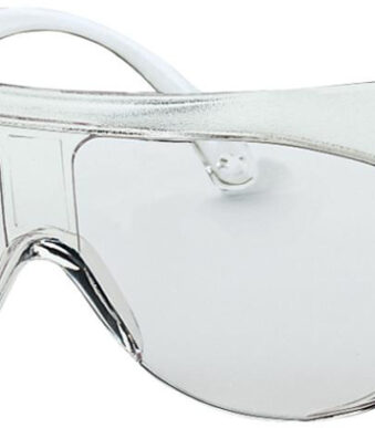 uvex overzetbril, glazentint: helder, montuurkleur: kleurloos