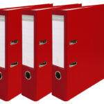 EXACOMPTA PP-ordner Premium, A4, 80 mm, rood, pak van 3