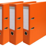EXACOMPTA PP-ordner premium, A4, 80 mm, oranje, 3 stuks