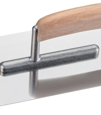WESTEX plakspaan roestvrij staal, houten greep, 270 x 130 mm
