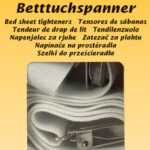 KLEIBER beddenlakenspanner, instelbaar tot 1,40 m, wit