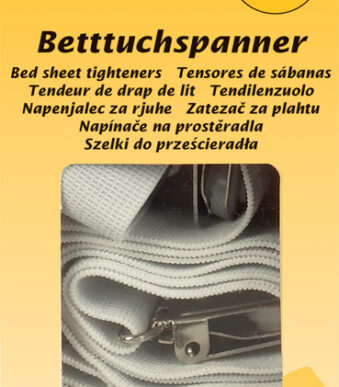 KLEIBER beddenlakenspanner, instelbaar tot 1,40 m, wit