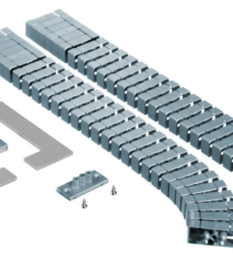 BACHMANN kabelslang Flex II-set, kleur: zilver